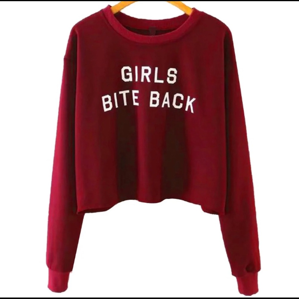 Girls Bite Back! Cropped sweatshirt